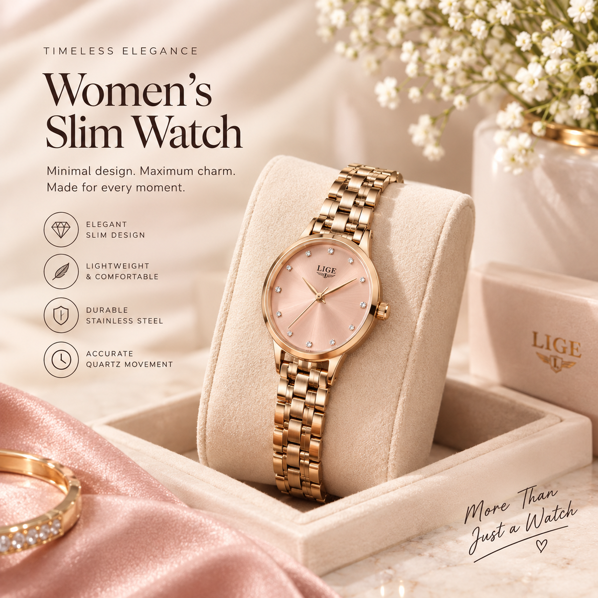Women Slim  Watches