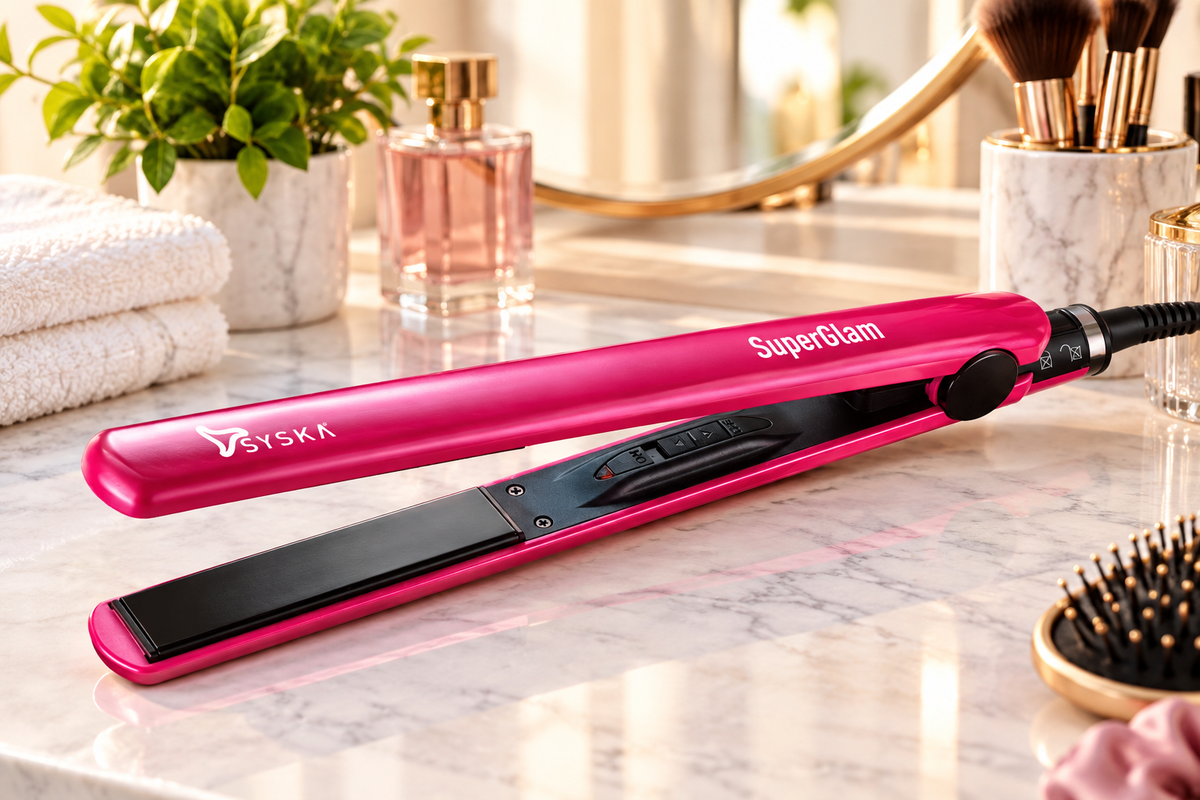 Syska HS6810 Professional Hair Straightener for Women – Fast Heating Ceramic Plates.