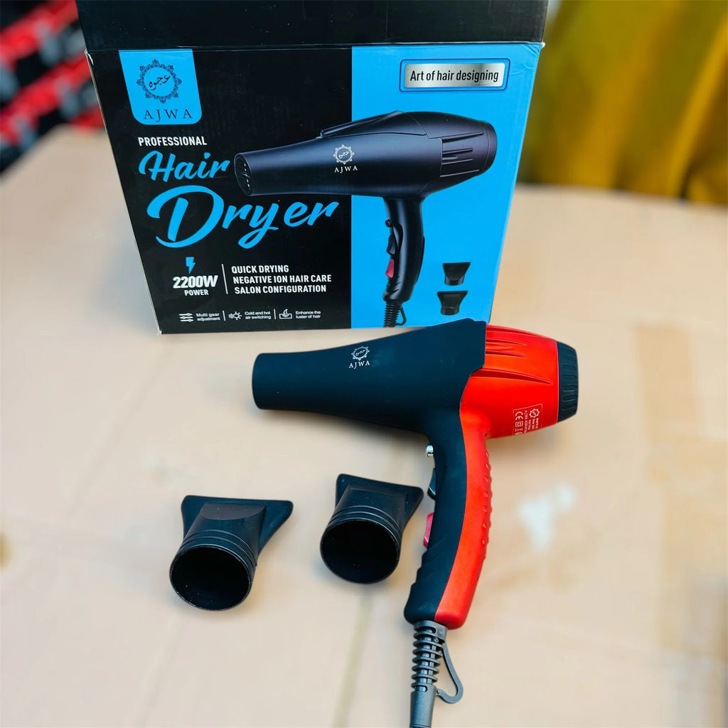 AJWA Professional Hair Dryer 2200W | Salon & Home Hair Dryer