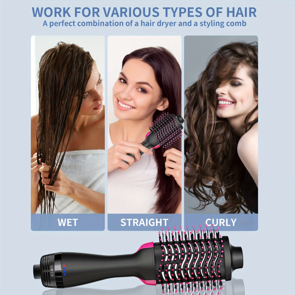 3-in-1 Hair Dryer Brush | Volumizing Hot Air Styling Brush