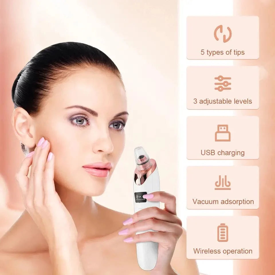 5-in-1 Rechargeable Blackhead Remover & Facial Pore Cleaner