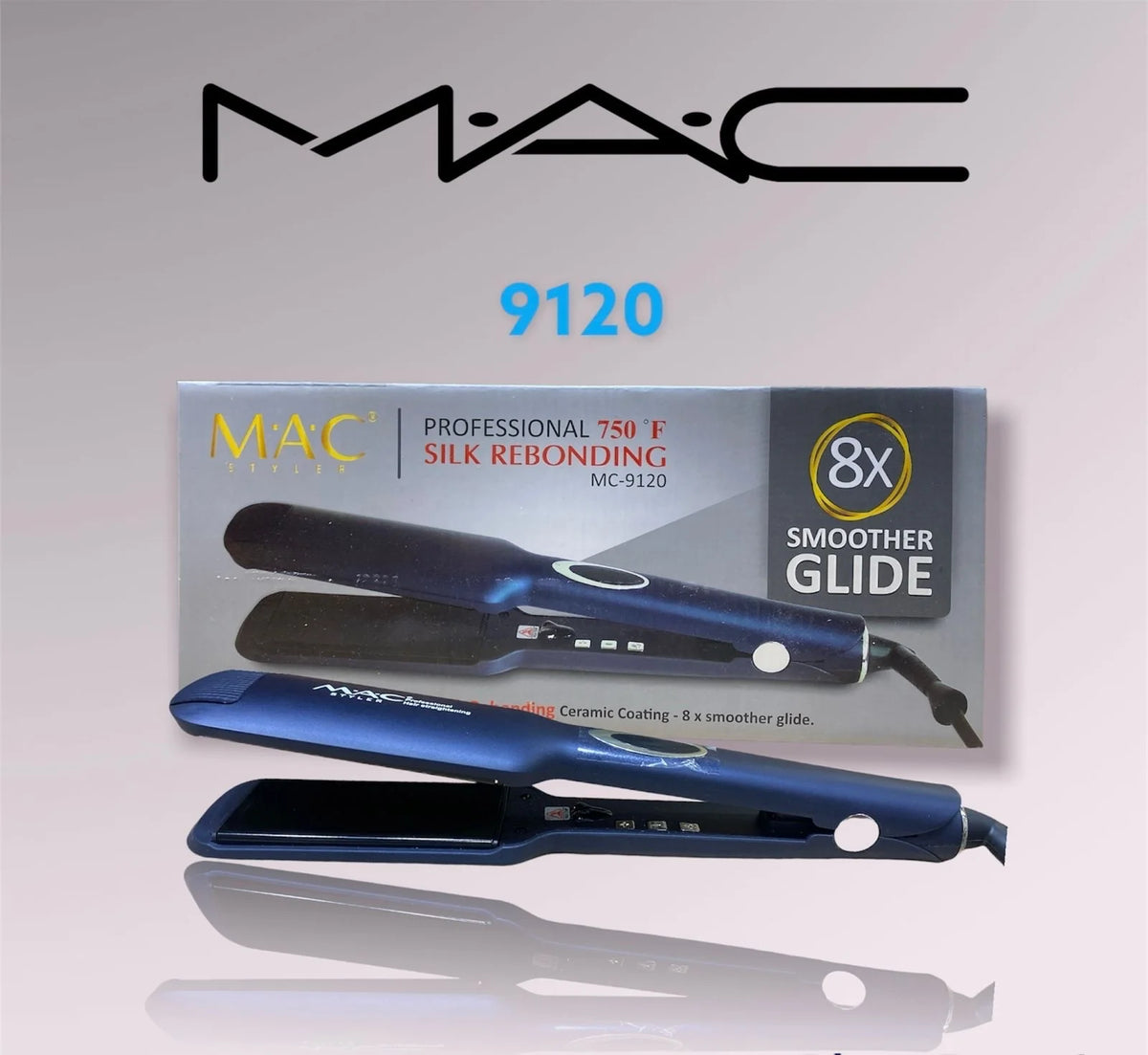 MAC Hair Straightener | Ceramic Professional Hair Styling Iron