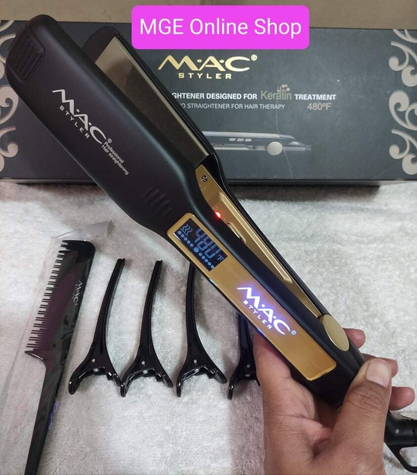 MAC Hair Straightener | Ceramic Professional Hair Styling Iron