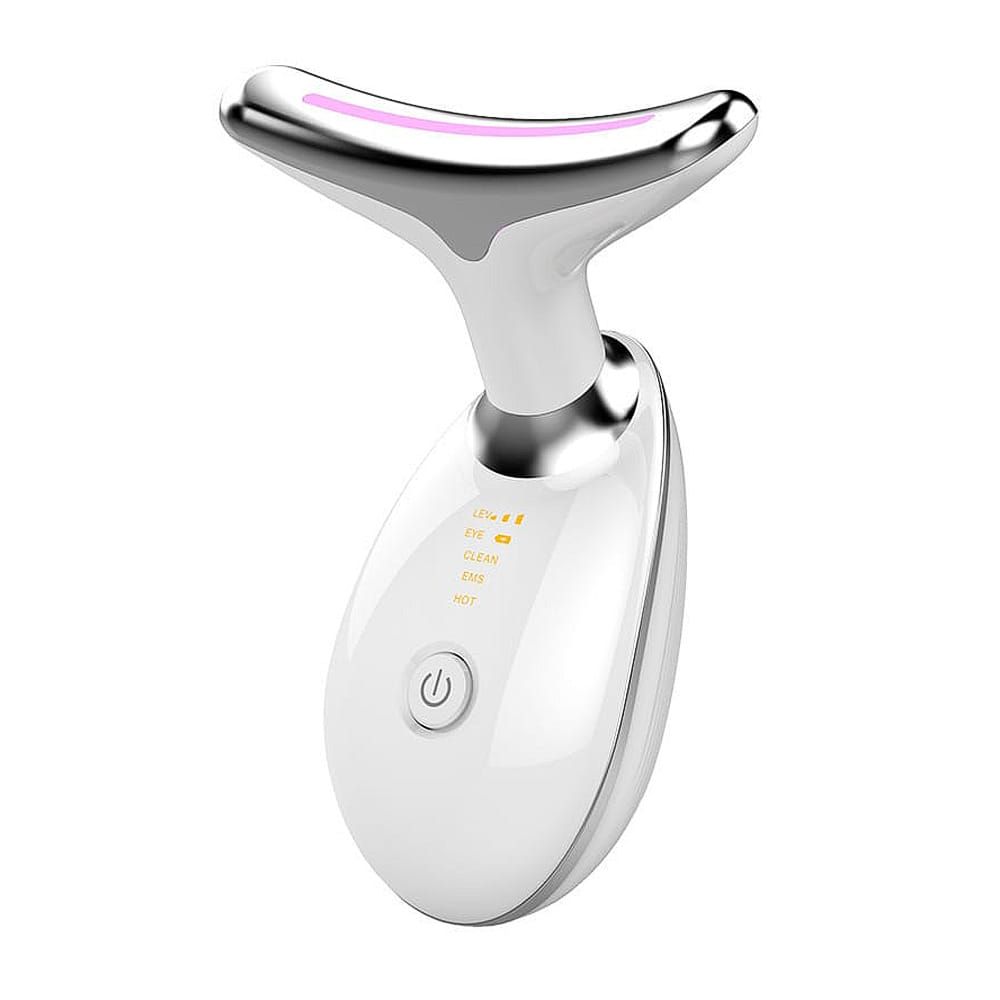 7-Light Rechargeable Face & Neck Massager – Heat, Vibration.