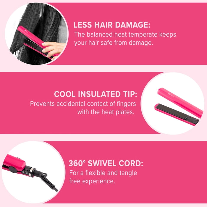 Syska HS6810 Professional Hair Straightener for Women – Fast Heating Ceramic Plates.