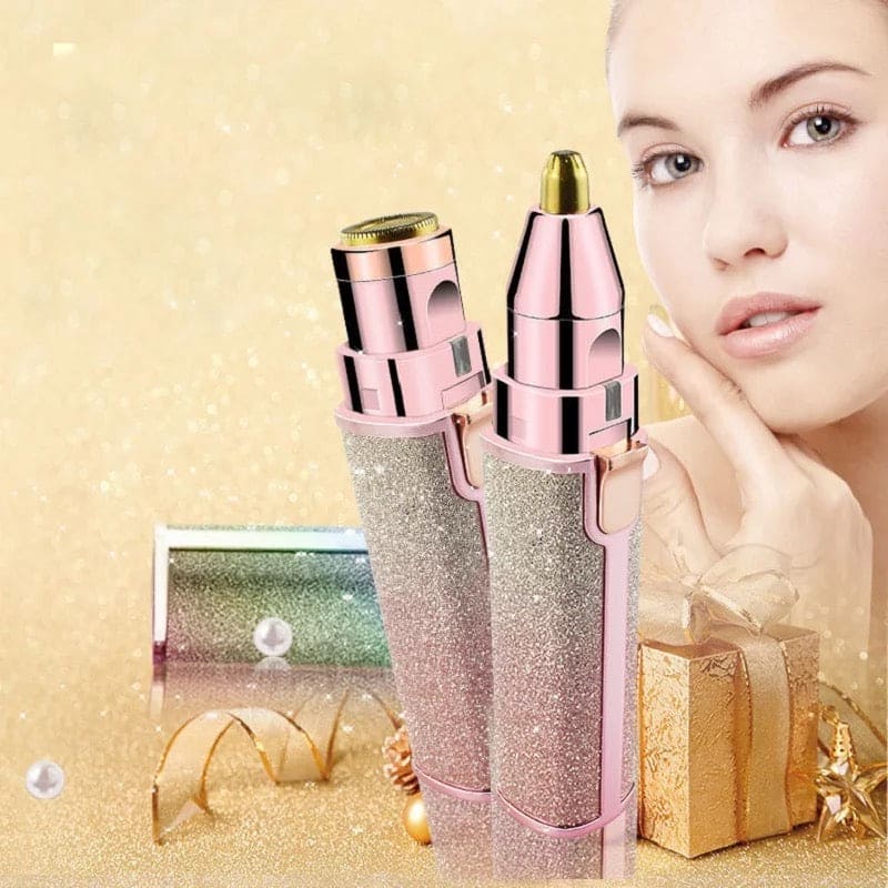 2 in 1 Eyebrow Trimmer & Facial Hair Remover for Women.