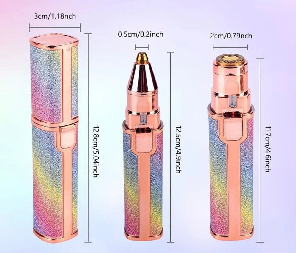 2 in 1 Eyebrow Trimmer & Facial Hair Remover for Women.