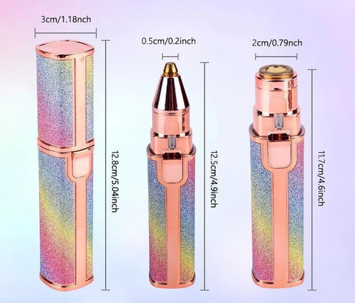 2 in 1 Eyebrow Trimmer & Facial Hair Remover for Women.