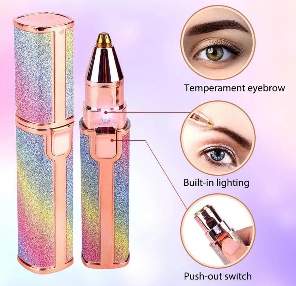 2 in 1 Eyebrow Trimmer & Facial Hair Remover for Women.