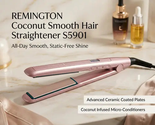 Remington S5901 Coconut Smooth Hair Straightener | Ceramic