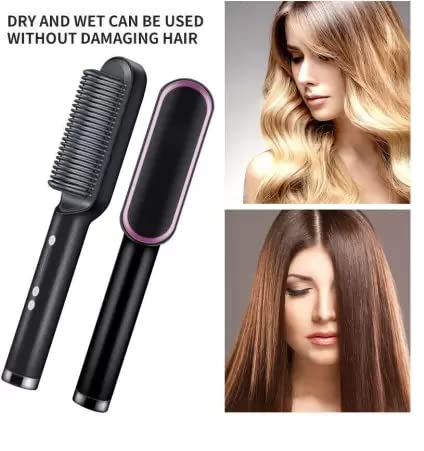 FH 909 Hair Straightener Comb | Temperature Control Styling Brush