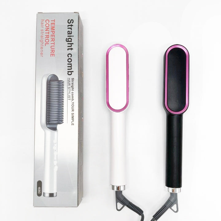 FH 909 Hair Straightener Comb | Temperature Control Styling Brush
